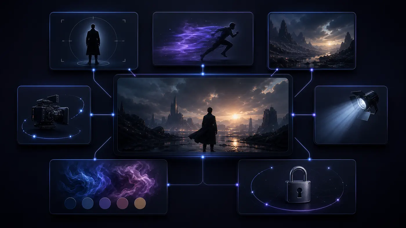 Seven connected elements of a strong AI video prompt