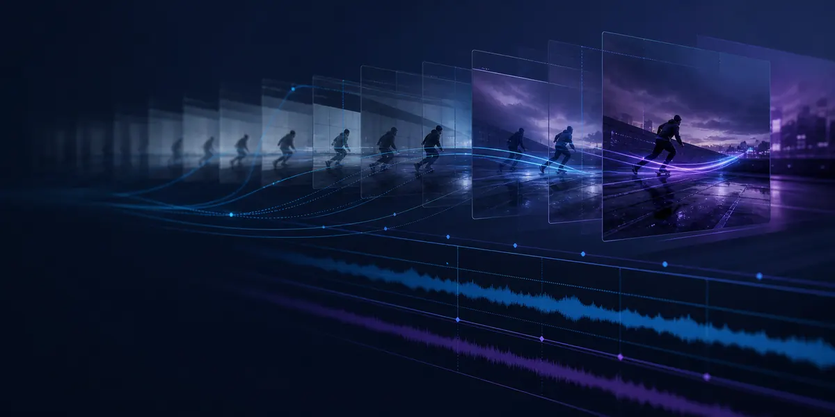 AI video to video motion analysis with frame sequence and timing curves preserving source video movement.